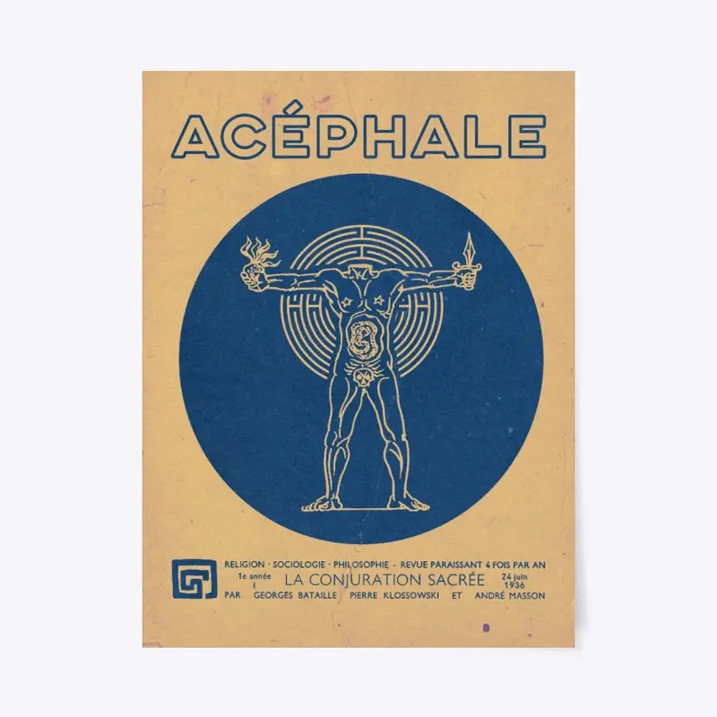 Acéphale Retro Print