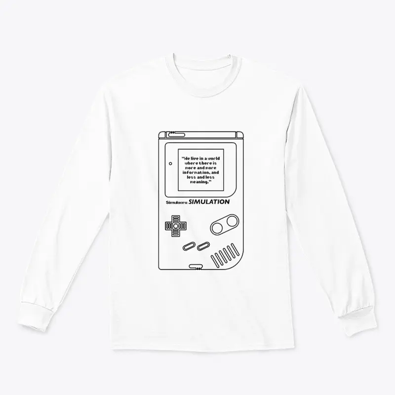 8-Bit Simulacra and Simulation (Black)