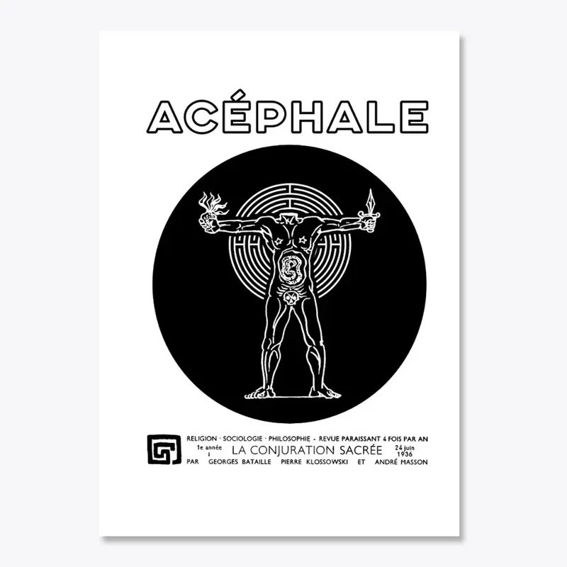 Acéphale Forever (Black Print)